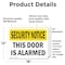 Signmission This Door Is Alarmed OSHA Security Notice Sign, Vinyl Decal, 18in W x 12in L, 2PK OS-2PACK-SN-D-1218-L-11652 - alternate 3